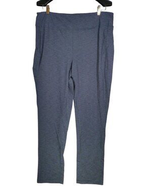 Duluth Trading NoGA Classic Slim Leg Pants Women's L x 31 Heather Blue Stretch